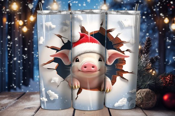 3D Piglet Tumbler Wrap Sublimation: A Guide to Creating Charming Custom Drinkware