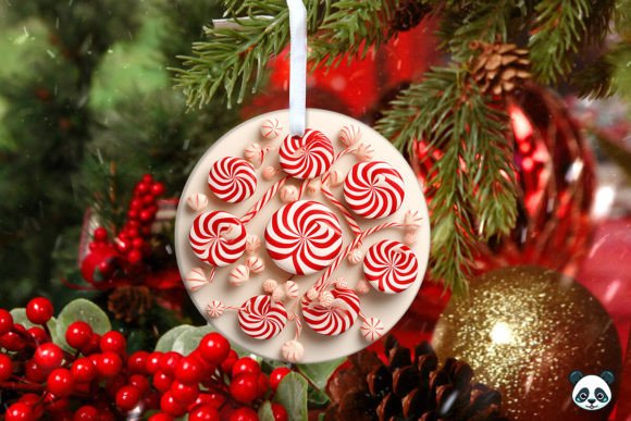 Candy Canes 3D Christmas Ornament Guide