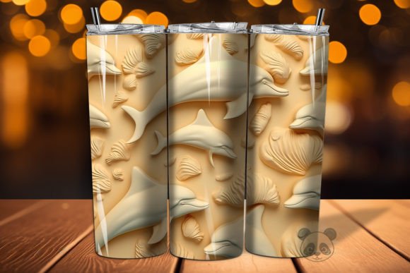 Colorful 3D Dolphin Tumbler Wrap PNG 12: A Guide for Sublimation Creators