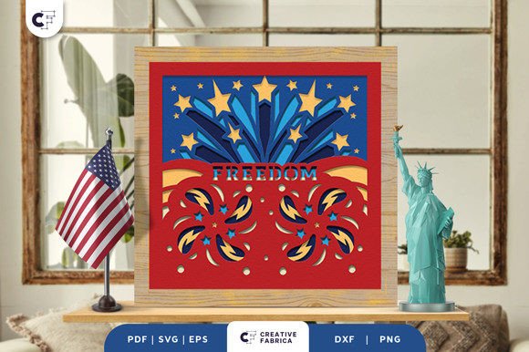 Crafting Independence: A Practical Look at the USA 4th of July Firework 3D Paper Cut