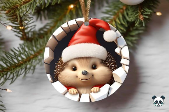 Elevating Holiday Merchandise with the Hedgehog Hoglet 3D Christmas Ornament Design