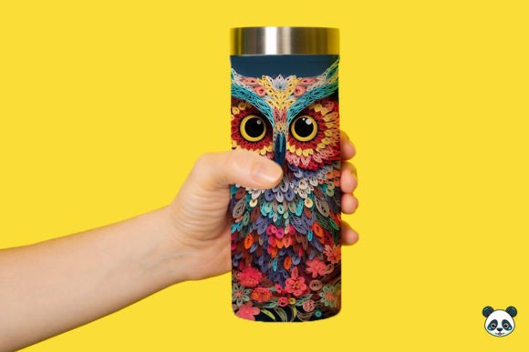 Evaluating the Colorful 3D Owl Papercut Tumbler Wrap for Sublimation Projects