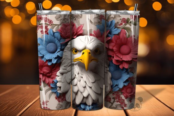 Patriotic Eagle 3D Tumbler Wrap PNG 39: A Guide to Premium Sublimation Design