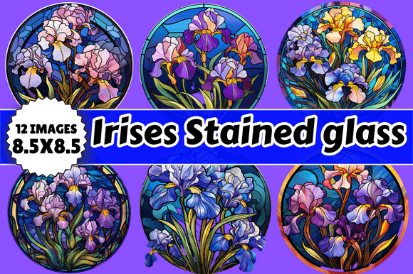Strategic Application of Irises Stained Glass Assets in Modern Design