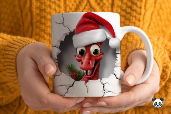 Strategic Branding with the 3D Christmas Seahorse Mug Wrap